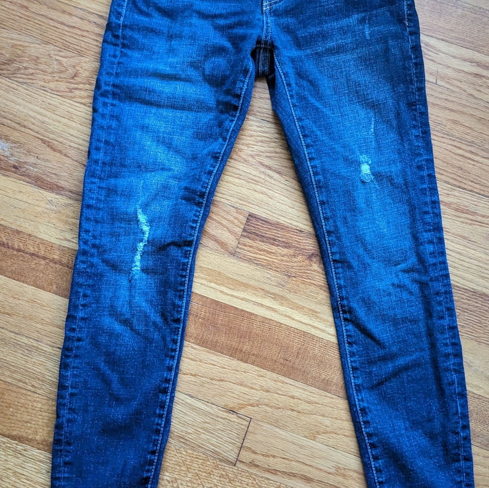 Kancan Distressed Frayed bottom with split Jeans size 3/25